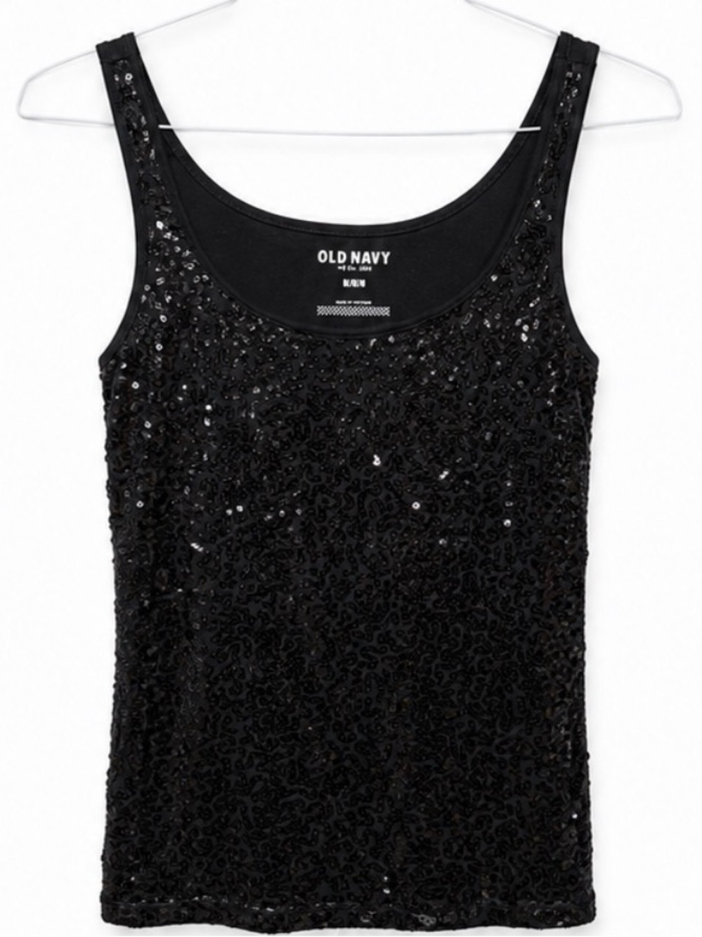 Old Navy Black Sequin Tank